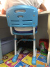 米哥 儿童学习椅 学生椅子 写字椅  可调节升降  家用小学生椅子靠背 MC159 9档调节 标准版 蓝 单椅子 实拍图