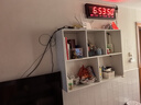 超益嘉 实木墙上置物架壁挂式书架壁挂墙面储物柜收纳吊柜墙壁柜创意架 两层长100深20高65白色 实拍图
