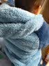 婴儿毛毛衣家居服男童女童睡衣秋季冬装新款卡通小童幼儿宝宝套装 蓝色 90cm 实拍图