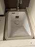 恺盟台下盆带搓衣板阳台洗衣池加深陶瓷洗衣盆竖装单盆洗衣槽洗手盆 1号单盆320*465(配防臭下水) 实拍图