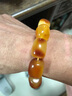 欧采妮蜜蜡手串天然琥珀原石藏式带原皮手链男女士款首饰七夕情人节礼物 实拍图