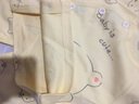 承承鹿婴儿宝宝纯棉套装秋衣秋裤无骨分体内衣0-12个月贴身衣服 小熊黄色 59码 (建议7-12斤宝宝穿) 实拍图