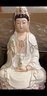 七珍陶瓷坐莲观音菩萨佛像坐像家用客厅供奉彩绘南海观世音菩萨神像摆件 14吋坐莲观音 高温描金彩 实拍图