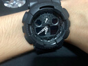 卡西欧（CASIO）男表G-SHOCK运动手表学生多功能电子表双显防水防震大表盘石英表 炫酷黑色GA-100-1A1 实拍图