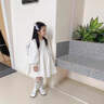 迪士尼（Disney）童装女童连衣裙春秋季新款儿童裙子秋装花童蓬蓬裙女孩生日礼服裙 白色【春秋款】 100尺码2~3岁【 90-100cm】cm 实拍图