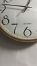 康巴丝（Compas）挂钟 创意简约钟表客厅挂墙卧室时钟 C3240 金色 36cm 实拍图