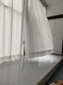 馨菲羽幻影纱窗帘纱帘透光不透人客厅阳台飘窗装饰白纱窗纱2025年新款纱 霜白色 宽1.0*高1.3挂钩促销一片装 实拍图