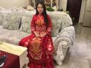 红妆饰佳 秀禾服新娘2026新款中式婚纱礼服结婚敬酒服旗袍女 深红色无钻款 M 实拍图