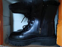 轩途诗马丁靴女加绒冬季系带英伦风短靴女厚底潮网红机车靴休闲女靴子 F06黑色加绒 37 实拍图