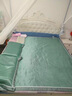 南极人a类母婴冰丝凉席1.8x2米夏季空调席子单双人宿舍冰丝席夏凉软席子 欢乐熊-苹果绿-床席【适合裸睡】 150x200cm冰丝凉席+枕套2只 实拍图