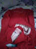 猫惑蕾丝保暖内衣红色本命年美体无痕修身打底加绒加厚套装秋衣秋裤女 黑色【上衣+裤子】【不加绒】 均码 【适合80-135斤】 实拍图