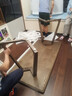 费洛森（Feilor Sem） 全实木书桌双人现代简约成人电脑桌办公学习桌书房客厅大书桌 2.2米胡桃色书桌+书椅 实拍图