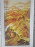 名人字画招财山水画靠山图国画客厅办公室装饰画中堂玄关走廊挂画竖幅卷轴 金色长城 卷轴140*60CM 实拍图
