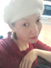 士丹熊保暖帽 秋冬季兔毛帽子女针织毛线帽防风加厚保暖韩国潮 奶白色 实拍图