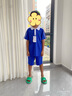青青世界深圳校服小学生凉感透气柔软舒适运动服男女短裤夏长裤薄吸湿排汗 特版小学夏运套装（男) 130 实拍图