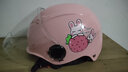 Andes HELMET小孩儿童3c头盔电动车头盔可爱卡通女童夏季防雨女安全帽四季通用 卡其熊【3C认证】送耳朵透明中镜 均码 实拍图