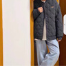 广马 棒球服男冬季美式复古菱形格棉服冬季潮牌棉衣外套棒球情侣棉服 深灰色（菱形格棒球服）666 L建议120-140斤 实拍图