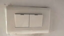 飞雕开关插座118型一位二位五孔组合模块白色暗装家用墙壁面板长方形 二开单控（118白色） 实拍图