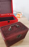 木哈哈紫檀木首饰盒实木手提箱结婚嫁妆箱红木高档彩礼箱中式带锁收纳盒 紫檀木龙凤呈祥-雕花款-手提箱 实拍图