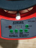 安全帽双风扇太阳能充电两用 带LED灯蓝牙工程帽建筑工地安全帽夏季防晒制冷空遮阳调防护降温消暑头盔 红色空调蓝牙双风扇（16000毫安）10厘米扇叶 实拍图