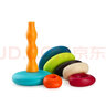 比乐（B.）btoys比乐叠叠乐玩具婴儿宝宝套圈叠叠圈彩虹塔软积木益智早教6月 水漂石 实拍图