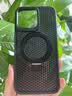 放飞星球适用苹果14promax手机壳 iPhone 14 Pro Max磁吸壳 MagSafe冰环支架保护套磨砂夏天散热透气-黑色 实拍图