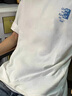 真维斯（Jeanswest）t恤男短袖潮流潮牌宽松纯棉夏季男士半袖男女重磅220g体恤衣服男R 面料升级220G-白（蓝植物 ） 2XL 【推荐160-180斤左右】 实拍图