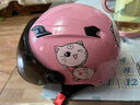 Andes HELMET小孩儿童3c头盔电动车头盔可爱卡通女童夏季防雨女安全帽四季通用 击掌兔【3C认证】送耳朵透明中镜 均码 实拍图
