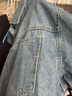 尚都比拉春秋复古港风设计感长袖牛仔衬衫女休闲通勤上衣 牛仔蓝 S  实拍图