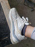 回力男鞋春季透气网面运动休闲鞋子男士气垫减震耐磨防滑椰子鞋跑步鞋 米色4660 40 实拍图