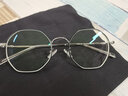 FRANZLISZT 近视眼镜框男女复古眼睛商务眼防蓝光防辐护目镜记忆金属 黑银 1.56防雾/防蓝光/缓解护目/多用 实拍图