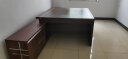 晓黎（XiaoLi）老板桌办公桌办公家具总裁桌椅组合办公室单人板式大班台经理桌 1.6米桌+副柜 实拍图
