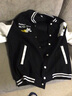 唐号 棒球服外套男美式复古潮牌拼接外套男秋季新款宽松百搭嘻哈夹克 黑色【加绒】 L 实拍图