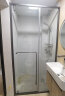 圣莉亚（SENLIA） 淋浴房定制窄边框一字型玻璃隔断干湿分离网红浴室卫生间AN0110 TEOK灰 8mm玻璃，每平方米单价 8MM钢化玻璃 实拍图