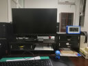 升盈美液晶电脑显示器增高架带抽屉 双层底座桌面收纳 办公室台式置物架 C款黑胡桃+抽屉 实拍图
