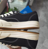 飞跃（Feiyue）官方帆布鞋男鞋女鞋低帮百搭厚底舒适休闲鞋子情侣款透气运动板鞋 黑色 39 实拍图