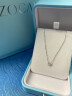 佐卡伊 母亲节礼物 钻石项链 K金钻石项链吊坠女 节日礼物 D80152T 晒单实拍图