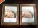 约美 实木相框挂墙洗照片做成相框挂墙儿童相片架像框证书框相框摆台 橡木色 8寸(15.2x20.3cm) 实拍图