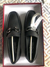 菲拉格慕（Ferragamo）商务休闲男士软面皮鞋 GANCIO扣饰牛皮莫卡辛鞋 时尚大牌高档男鞋  黑色 029392 0642848  40 码（6码） 实拍图