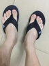 和居优品 人字拖男 夹脚沙滩大码拖鞋男青春潮流新品韩版休闲沙滩鞋室外一人字拖凉鞋女 小贝黑色 39码 实拍图
