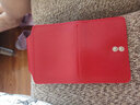 蒙伯斯男士头层牛皮卡包卡片包女式小卡夹银行卡套薄小驾驶证 【升级版】-红色 实拍图