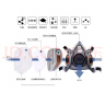 3M6200防毒面具口罩防尘防有毒气体防农药工业喷漆装修粉尘配6001滤毒盒 8件套 实拍图