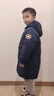 保姆贝贝儿童羽绒服中长款男款过膝2025冬季新款加厚中大童男童学生外套 藏青色 120 实拍图