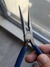 HANDSKIT斜口钳工业级6寸加硬A05电工剪锋芒水口钳小偏口钳子5寸剪线斜嘴 蓝色长尖嘴钳 实拍图