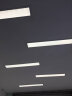 朗威克灯饰 超薄嵌入式led长条灯办公室石膏板吊顶灯暗装卡扣内嵌条形平板灯 白色外框白光 开孔1200x200 晒单实拍图