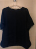 无印良品 MUJI 女式 法国亚麻水洗 短袖罩衫 28SC243 黑色 M/L 实拍图