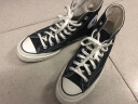 匡威（Converse）帆布鞋男鞋女鞋2024夏季新款1970S三星标经典高帮运动鞋休闲鞋 1970S黑色高帮162050C 36.5 实拍图