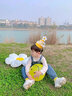 倍欢喜 生日帽子成人儿童装饰场景布置头饰眼镜拍照道具ins派对用品女童男童 小花笑脸生日帽子3个装 实拍图