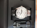 上海手表表带头层牛皮表带适用于上海机械表男皮表带手表配件男士表带 21mm-黑色-银色针扣 实拍图