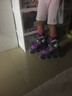 m-cro迈古轮滑鞋溜冰滑冰儿童男女套装休闲初学中小学轮滑课必备906max 906max紫色 单鞋 M （约33-36码）脚长约21-24cm 实拍图